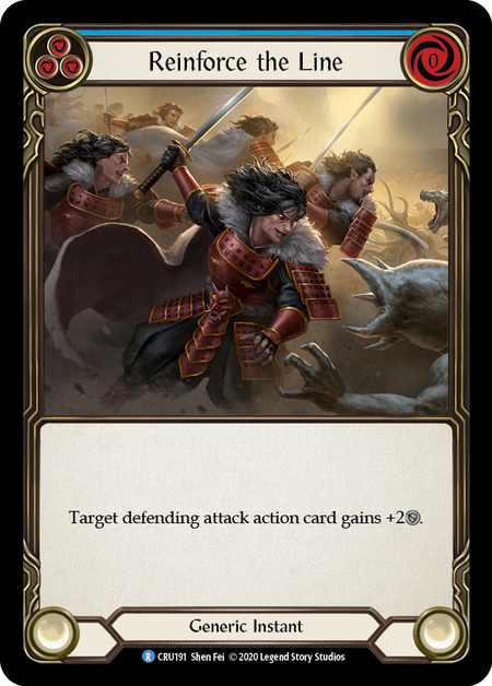 (1st Edition-RF) Reinforce the Line (Blue) - CRU191