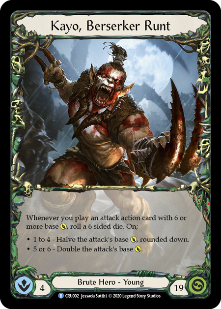 (1st Edition-RF) Kayo, Berserker Runt - CRU002