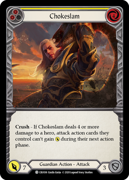 (1st Edition-RF) Chokeslam (Yellow) - CRU036