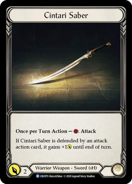 (1st Edition) Cintari Saber - CRU079