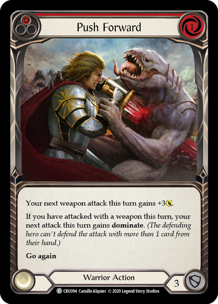 (1st Edition-RF) Push Forward (Red) - CRU094