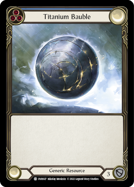 Titanium Bauble (Blue) - DVR027