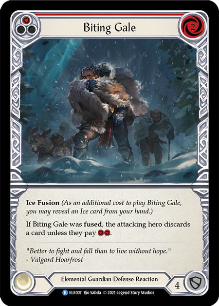 (1st Edition) Biting Gale (Red) - ELE007
