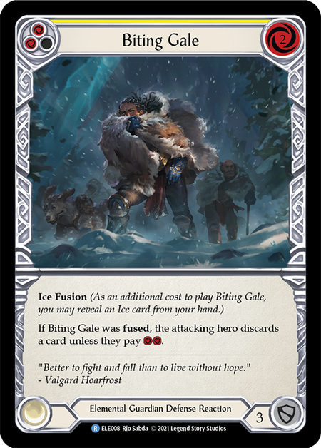 (1st Edition-RF) Biting Gale (Yellow) - ELE008