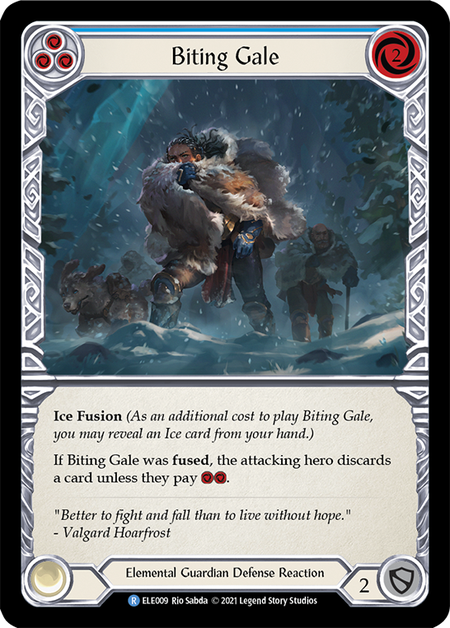 (1st Edition-RF) Biting Gale (Blue) - ELE009