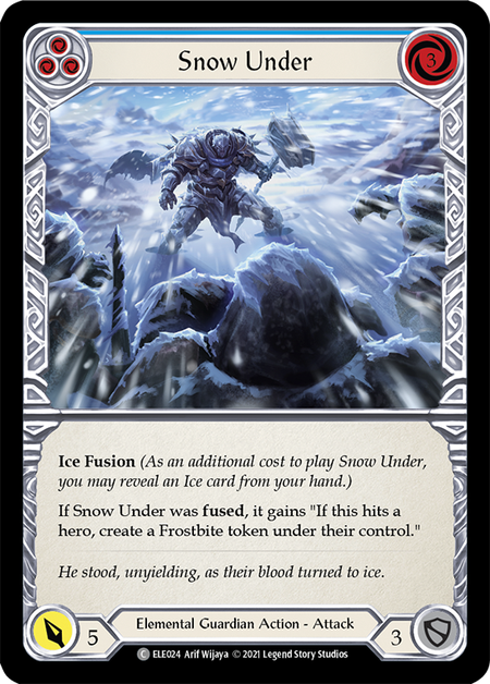 (1st Edition) Snow Under (Blue) - ELE024