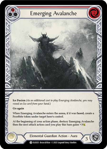 (1st Edition) Emerging Avalanche (Red) - ELE025