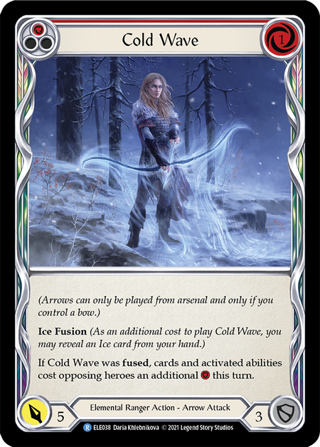 (1st Edition-RF) Cold Wave (Red) - ELE038