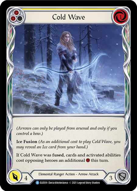 (1st Edition-RF) Cold Wave (Yellow) - ELE039