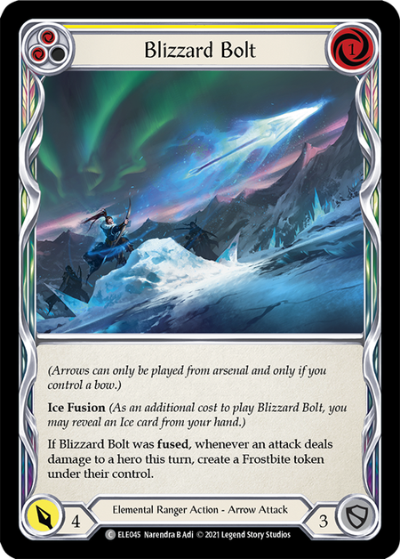(1st Edition) Blizzard Bolt (Yellow) - ELE045
