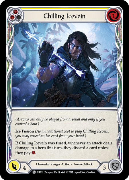 (1st Edition) Chilling Icevein (Yellow) - ELE051