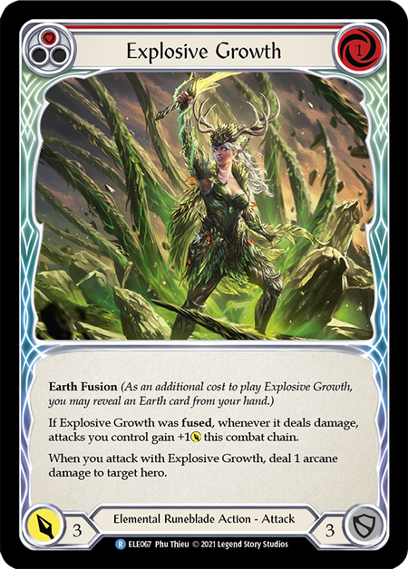 (1st Edition-RF) Explosive Growth (Red) - ELE067