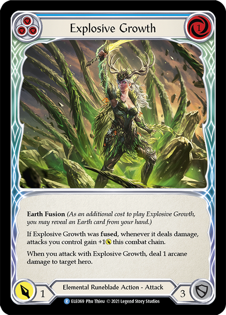 (1st Edition-RF) Explosive Growth (Blue) - ELE069