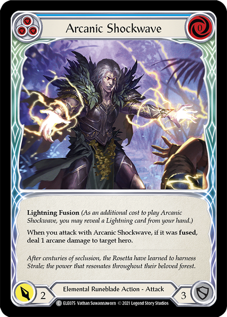 (1st Edition) Arcanic Shockwave (Blue) - ELE075