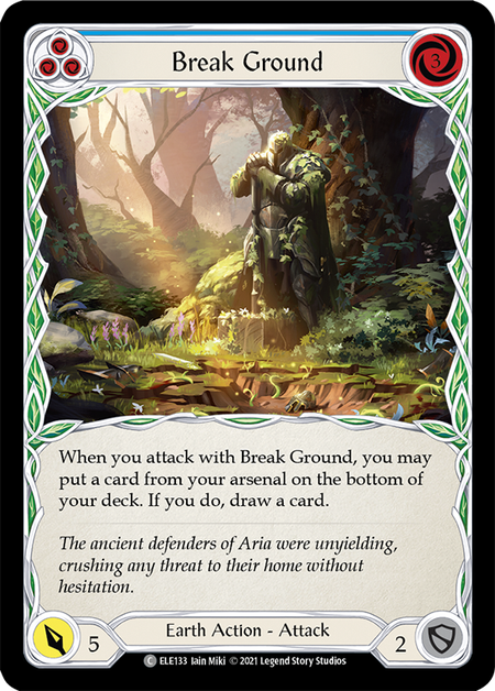 (1st Edition-RF) Break Ground (Blue) - ELE133
