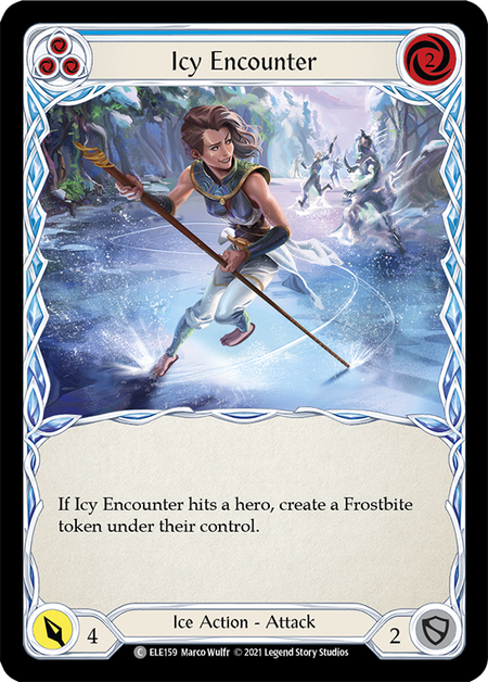 (1st Edition) Icy Encounter (Blue) - ELE159