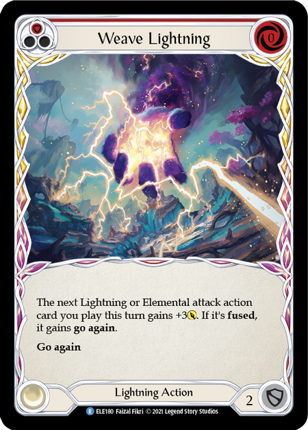 (1st Edition) Weave Lightning (Red) - ELE180