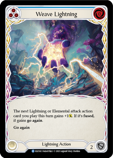(1st Edition) Weave Lightning (Blue) - ELE182