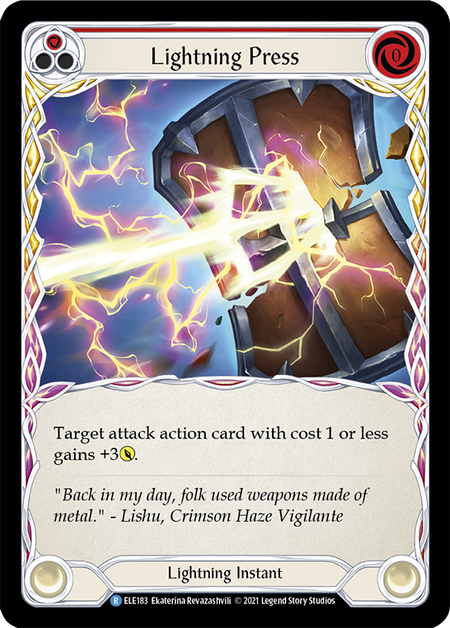 (1st Edition-RF) Lightning Press (Red) - ELE183