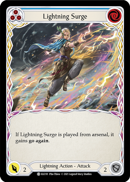 (1st Edition) Lightning Surge (Blue) - ELE191
