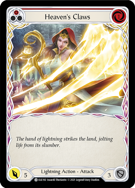 (1st Edition) Heaven's Claws (Red) - ELE192