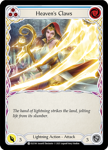 (1st Edition) Heaven's Claws (Blue) - ELE194