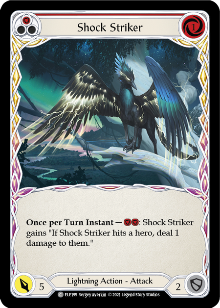 (1st Edition) Shock Striker (Red) - ELE195