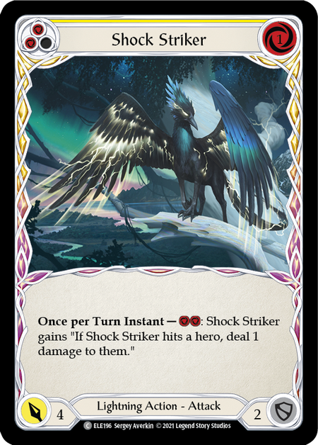 shock mtg card 1st Edition) Shock Striker (Yellow)