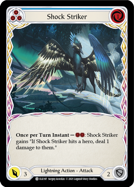 (1st Edition) Shock Striker (Blue) - ELE197