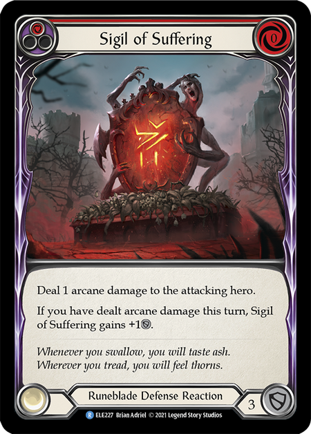 (1st Edition-RF) Sigil of Suffering (Red) - ELE227