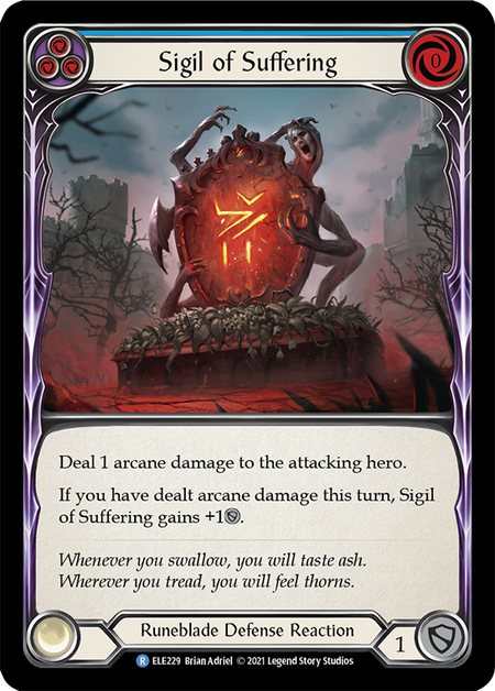 (1st Edition) Sigil of Suffering (Blue) - ELE229