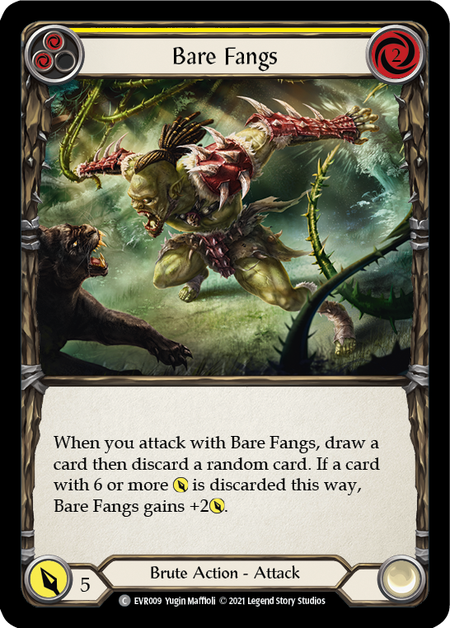 (1st Edition) Bare Fangs (Yellow) - EVR009