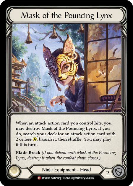 1st Edition) Mask of the Pouncing Lynx - EVR037