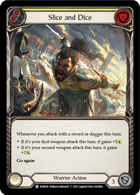 (1st Edition-RF) Slice and Dice (Yellow) - EVR058