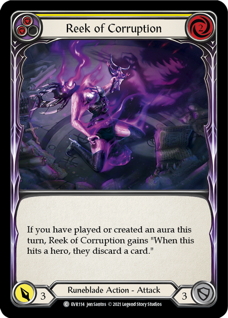 (1st Edition-RF) Reek of Corruption (Yellow) - EVR114