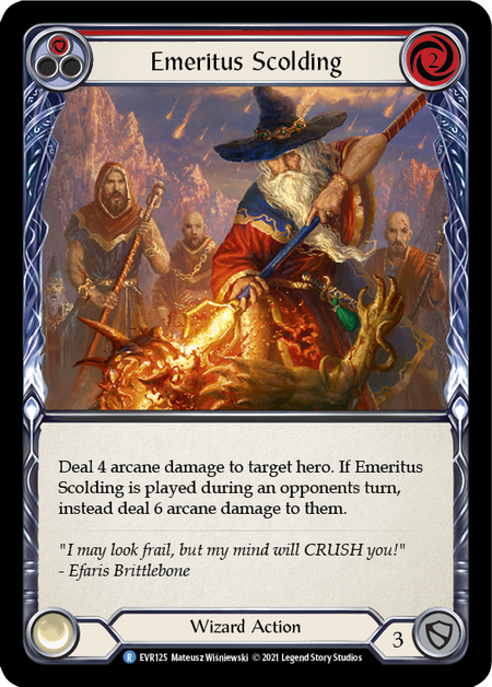 (1st Edition) Emeritus Scolding (Red) - EVR125