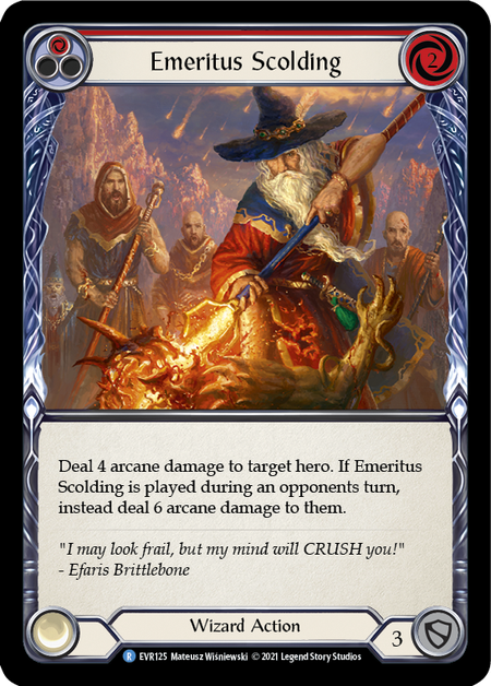 (1st Edition-RF) Emeritus Scolding (Red) - EVR125