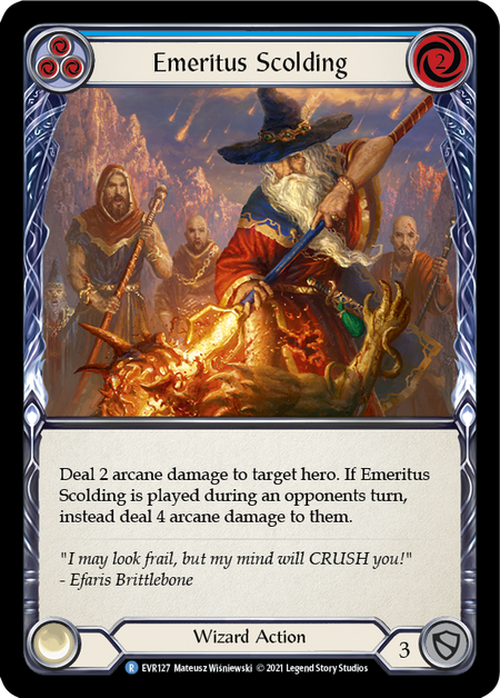 (1st Edition) Emeritus Scolding (Blue) - EVR127