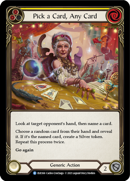 (1st Edition) Pick a Card, Any Card (Yellow) - EVR168