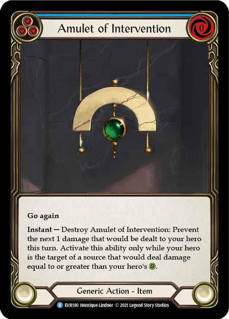 (1st Edition) Amulet of Intervention - EVR180