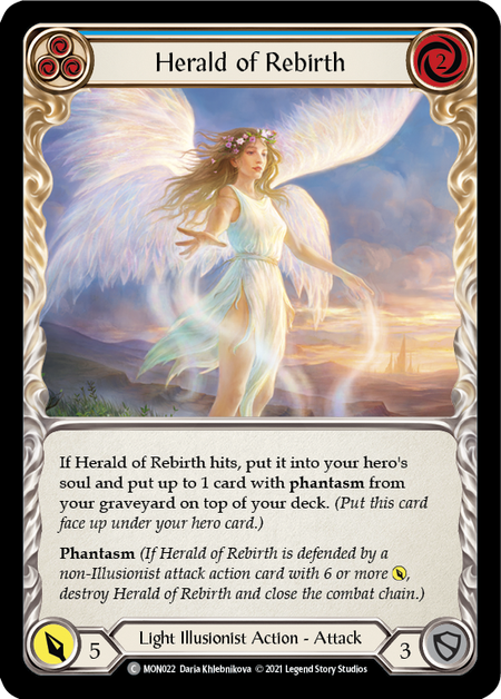 (1st Edition) Herald of Rebirth (Blue) - MON022