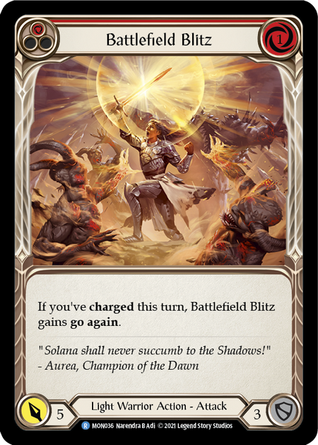 (1st Edition) Battlefield Blitz (Red) - MON036