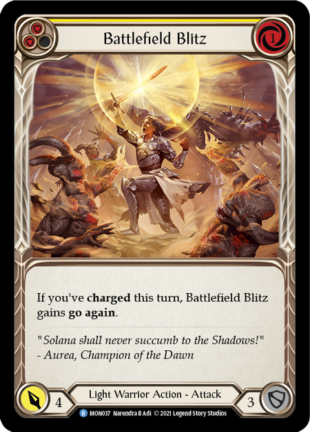 (1st Edition) Battlefield Blitz (Yellow) - MON037