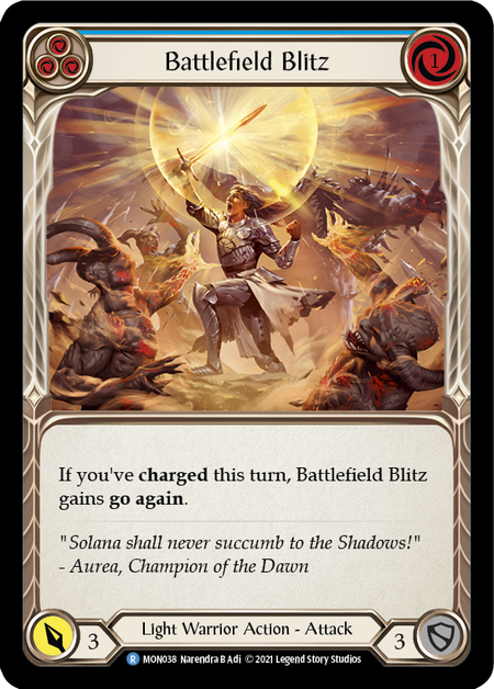(1st Edition) Battlefield Blitz (Blue) - MON038