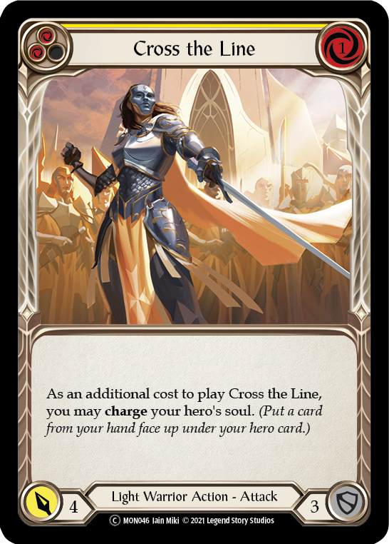 Cross the Line (Yellow) - UL-MON046