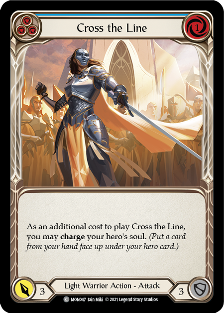 (1st Edition) Cross the Line (Blue) - MON047