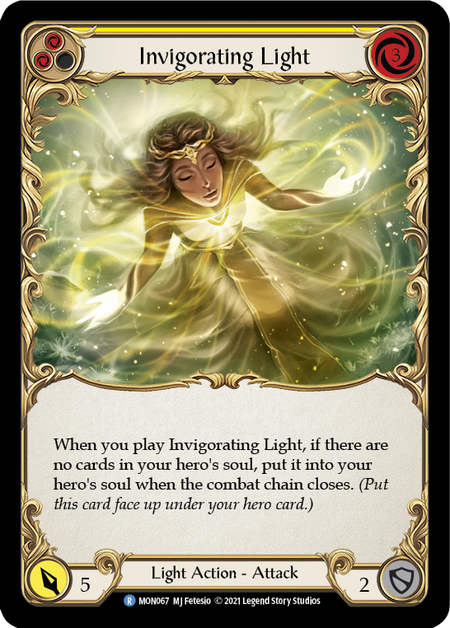 (1st Edition-RF) Invigorating Light (Yellow) - MON067
