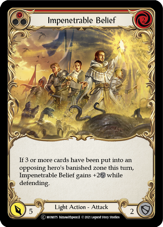 Impenetrable Belief (Red) - UL-MON075
