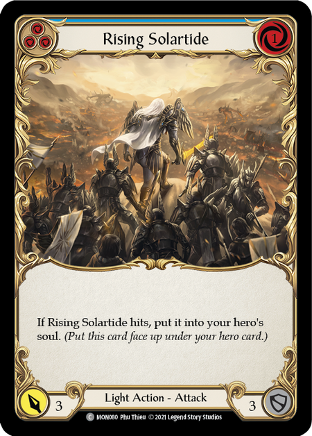 (1st Edition-RF) Rising Solartide (Blue) - MON080