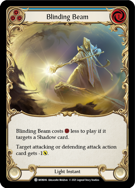 (1st Edition-RF) Blinding Beam (Blue) - MON086